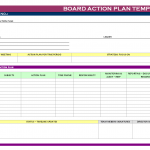 Board Action Plan Template