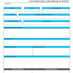 Customer non conformance report