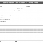 Equipment Accountability form