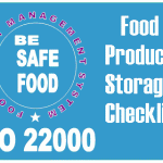 Food product Storage Checklist