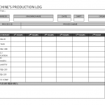 Machine Production log