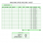 machine speed record analysis template