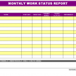 Monthly Work Status Report