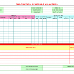 Production Schedule vs Actual