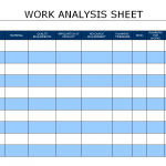 Work Analysis Sheet