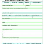 Work order for engineering fabrication
