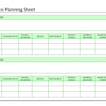 Compliance planning sheet