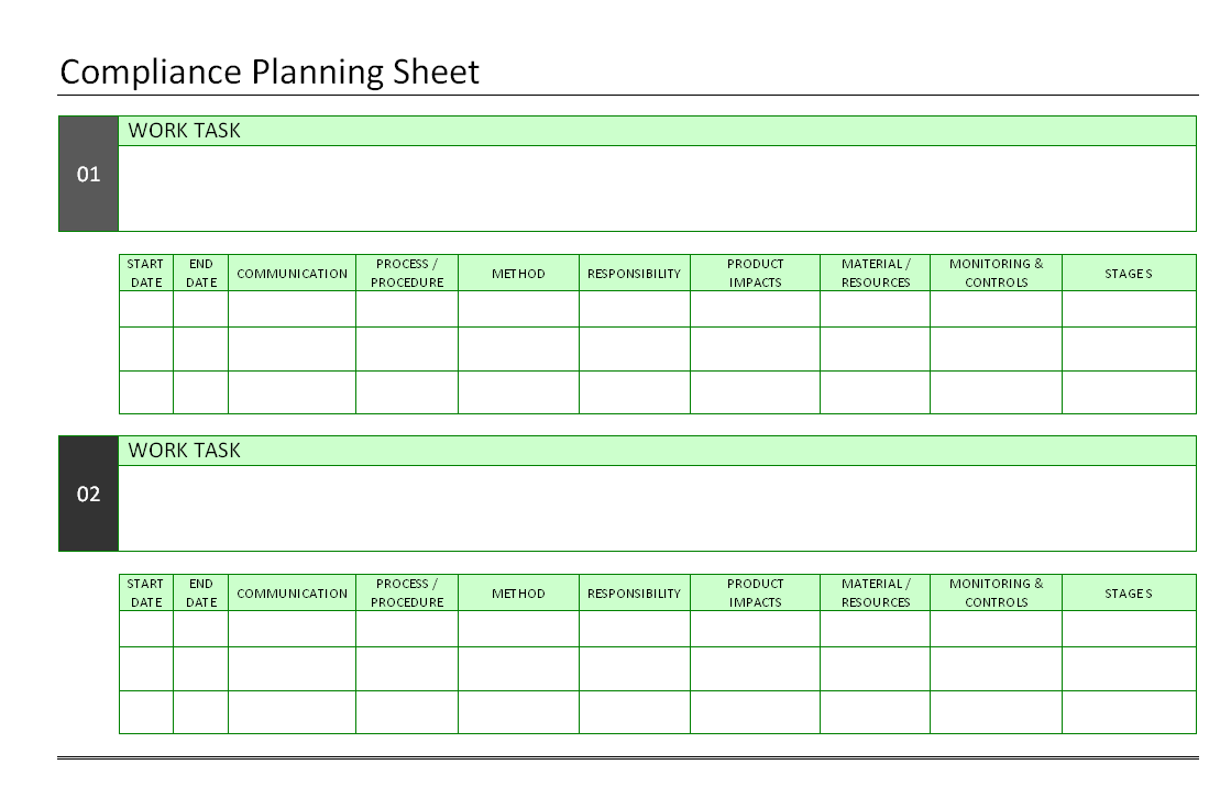 compliance-planning-sheet