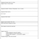Defective Equipment Return form