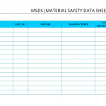 MSDS Record sheet
