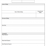 Spill Investigation Form