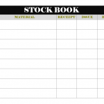 Stock book template