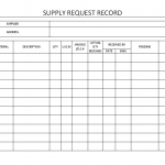 Supply request record