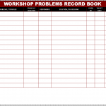 Workshop Problems record book