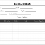 Calibration Card