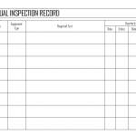 Equipment Visual Inspection Record