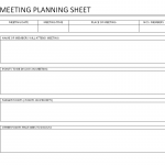 Meeting Planning Sheet