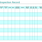 Product Inspection Record
