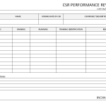 CSR performance review form