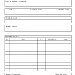 Training Attendance sheet