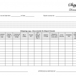 Shipping log