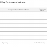 Departmental key performance indicator