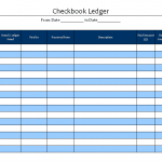 Checkbook Ledger