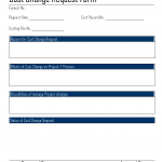Cost Change Request Form