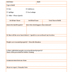Emergency evacuation drill observer’s report