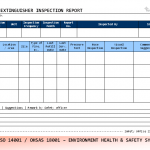 Fire Extinguisher inspection Report