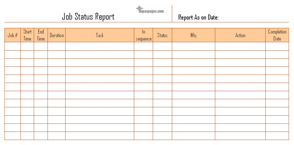 Job status report