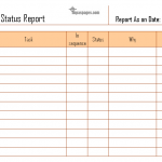 Job status report