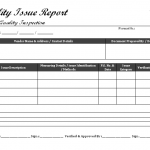 Quality issue report
