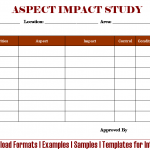 ASPECT IMPACT STUDY & ANALYSIS