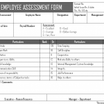 Employee Assessment Form