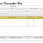 Document Transmittal form