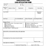 Loan Application form