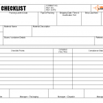 Shipping Checklist