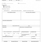 Quality system improvement action form