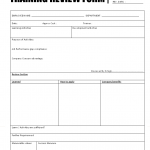 Training Review form