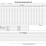 Housekeeping log book