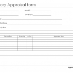 Inventory appraisal form