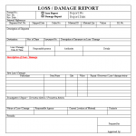 Loss / Damage Report