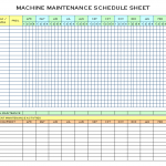 Machine Maintenance Schedule Sheet