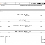 Production action report
