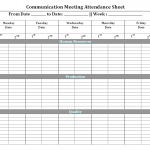 Communication meeting attendance sheet