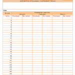 Daily monitoring record