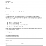 Document Classification Letter