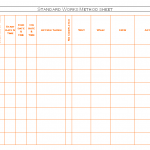 Standard works method sheet