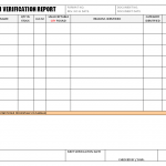 Stock condition verification report